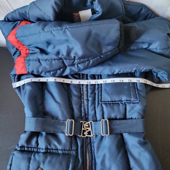 Vintage J C Penny Snowmobile Suit, Women’s M, Navy, One Piece zip closure EUC - Picture 11 of 14